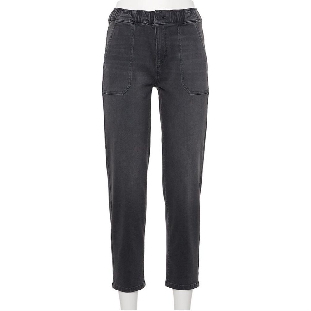 Women's Sonoma Goods For Life Comfort Waist High-waisted Straight-Leg Jean Size8